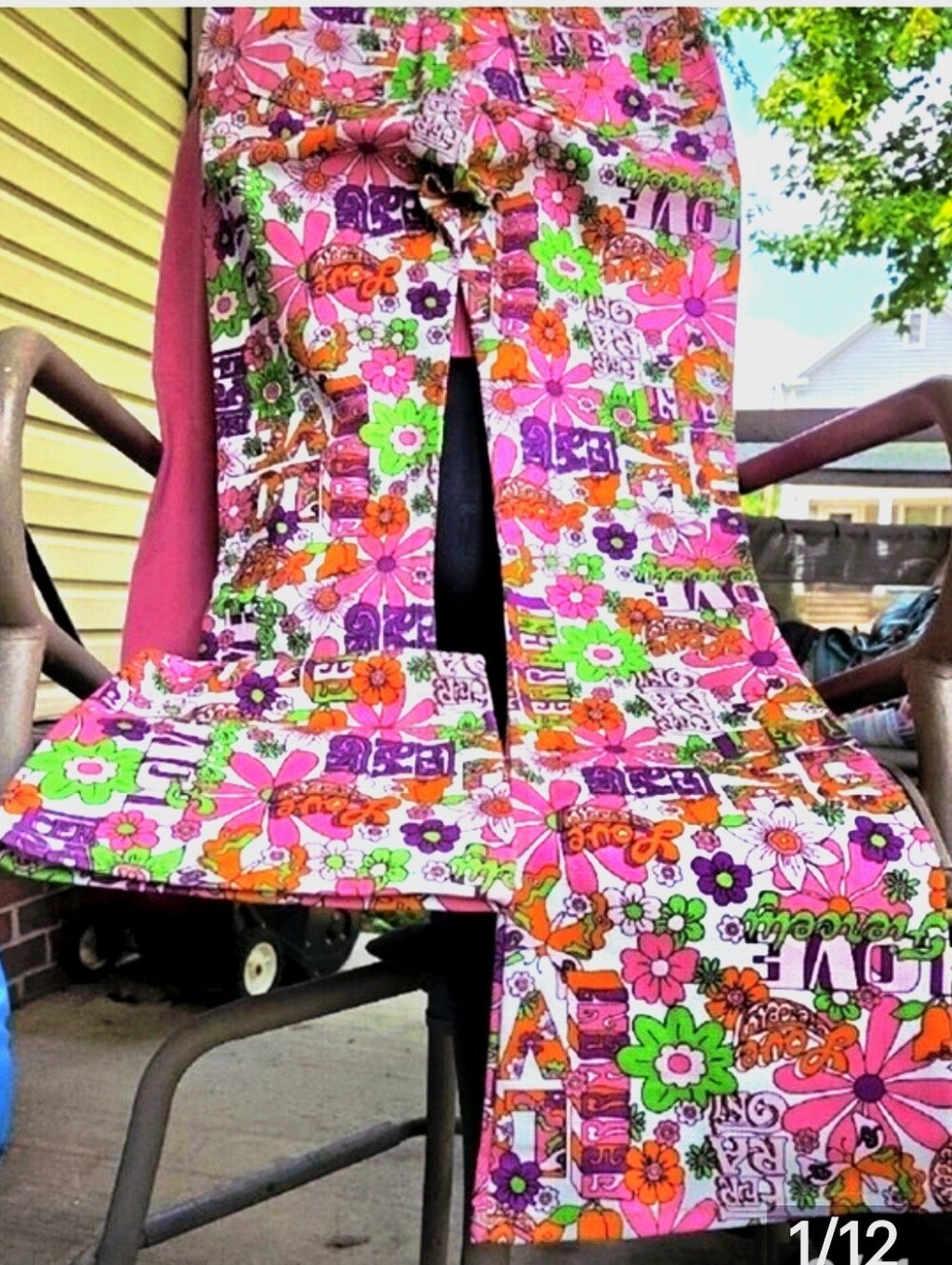 !Chiara Ferragni NWT Multicolor  Graphic 5 Pocket,jean in Pink, , Orange, Purple